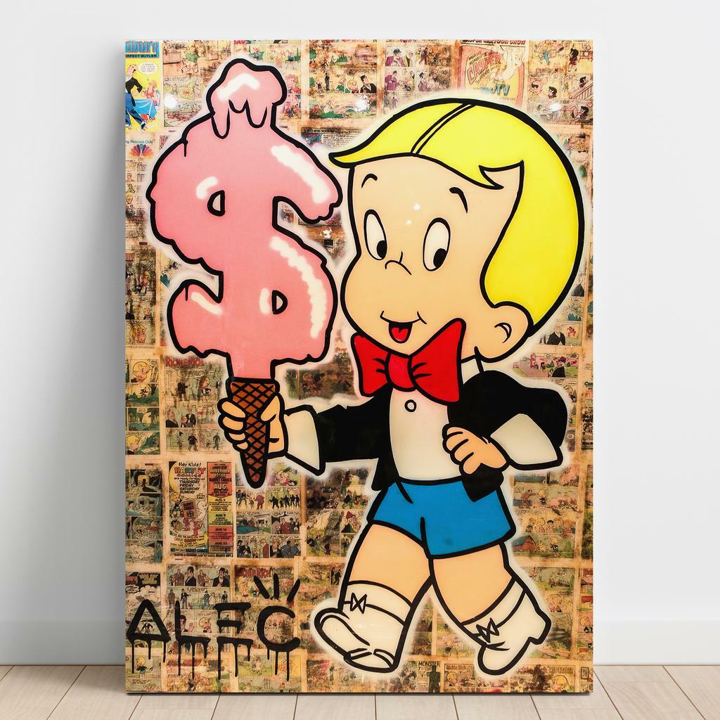 Картина на полотні Алек Монополі (Alec Monopoly) AL34