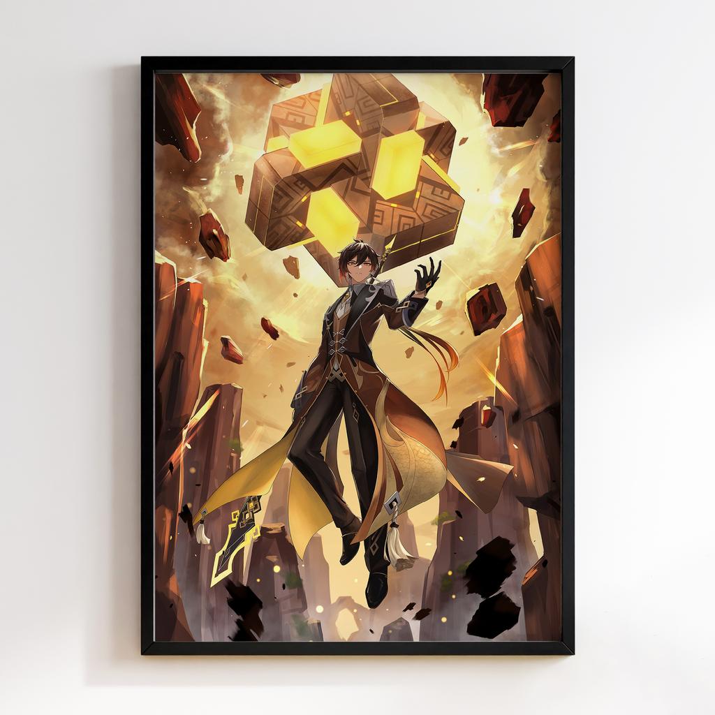 Постер Чжунлі Геншин Імпакт (Zhongli Genshin Impact) ZGI05