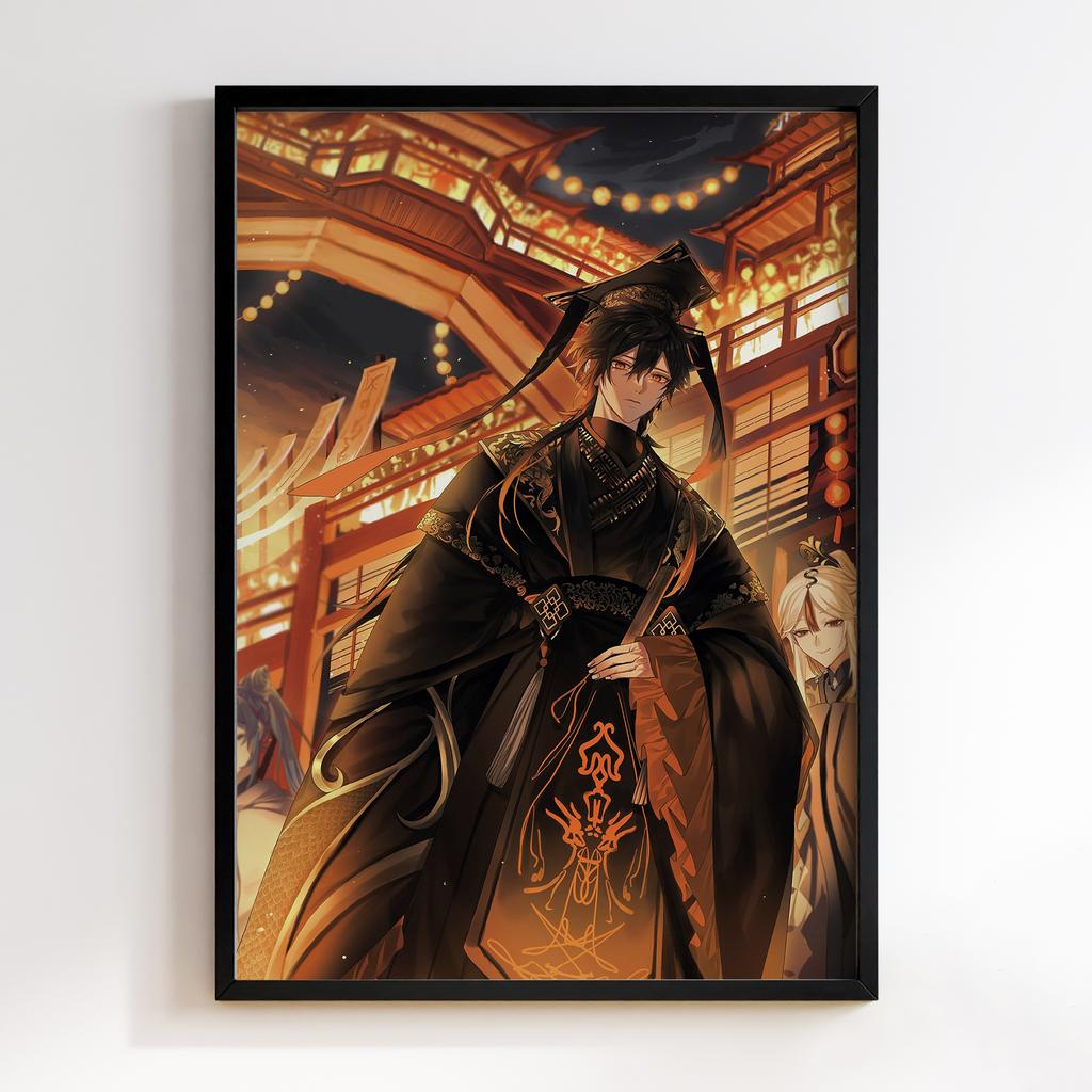 Постер Чжунлі Геншин Імпакт (Zhongli Genshin Impact) ZGI21