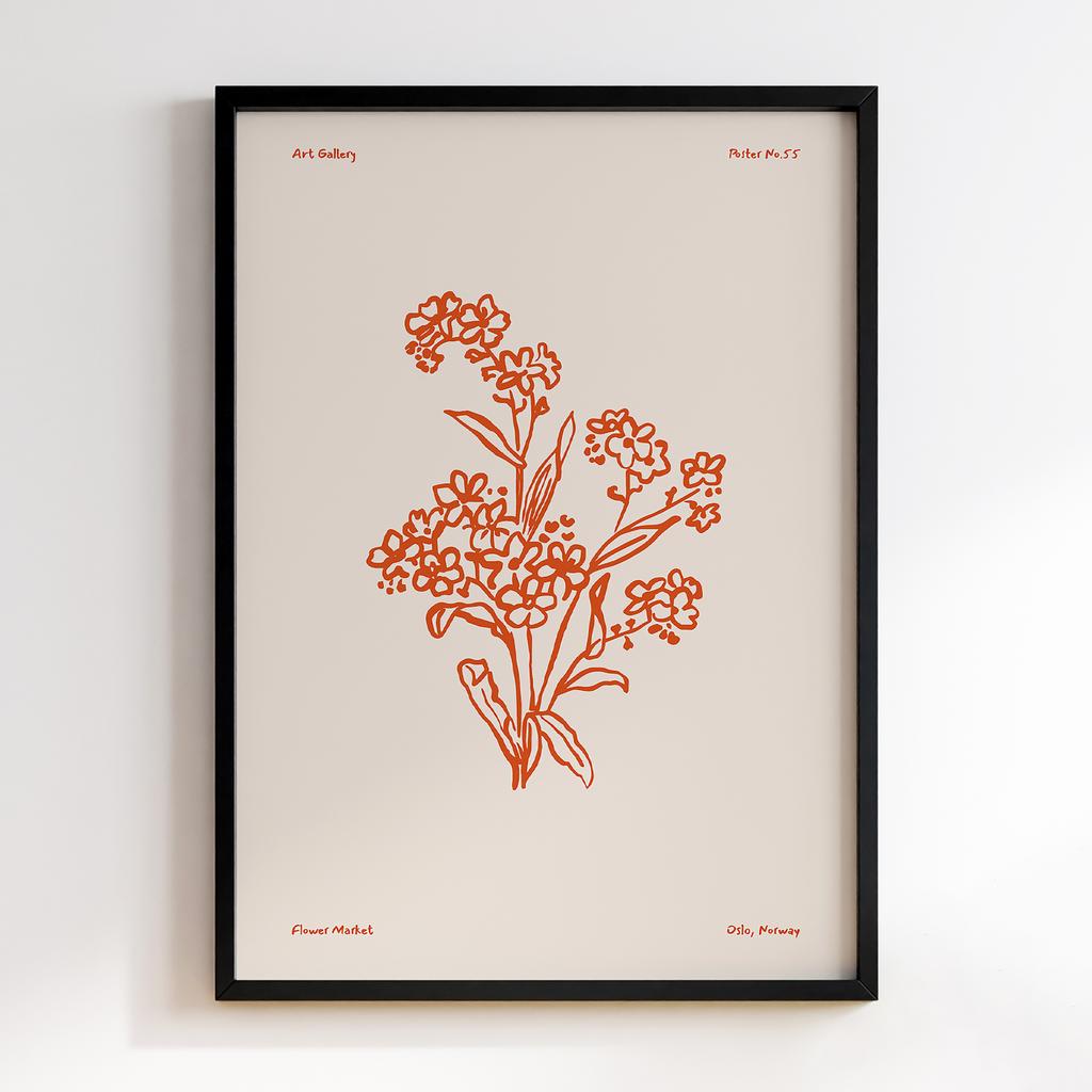 Постер Modern Flowers Art MF0212