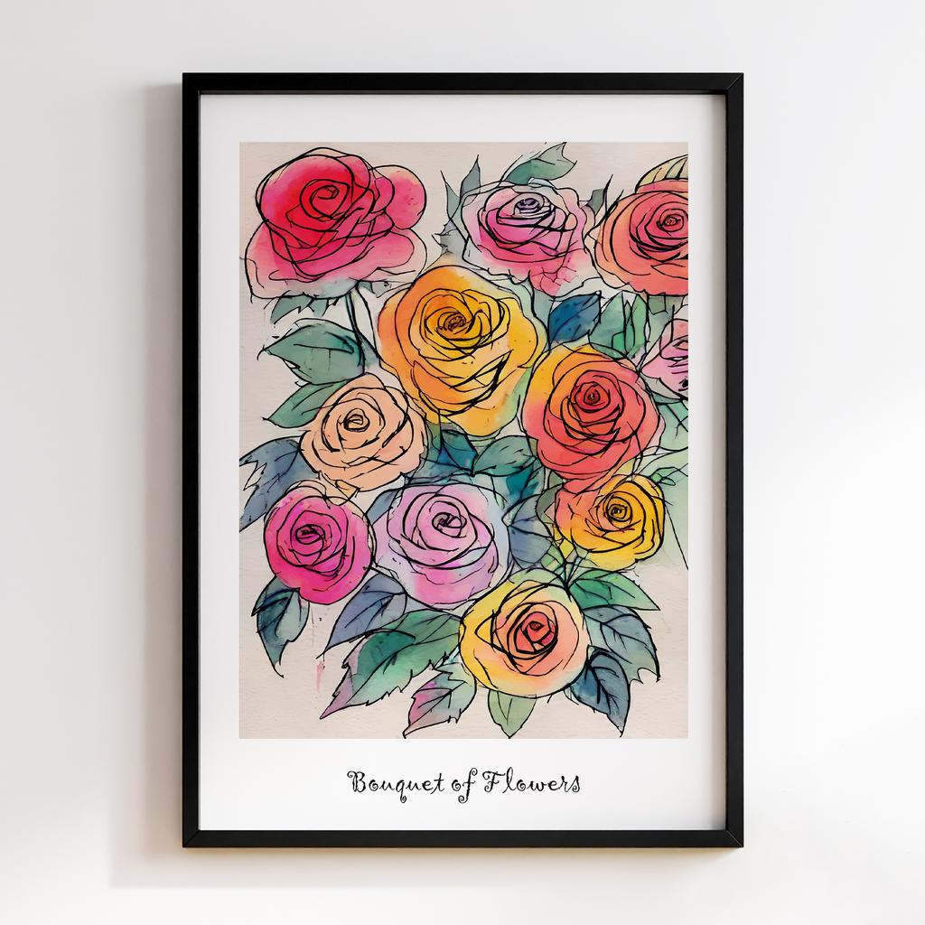 Постер Modern Flowers Art MF0833