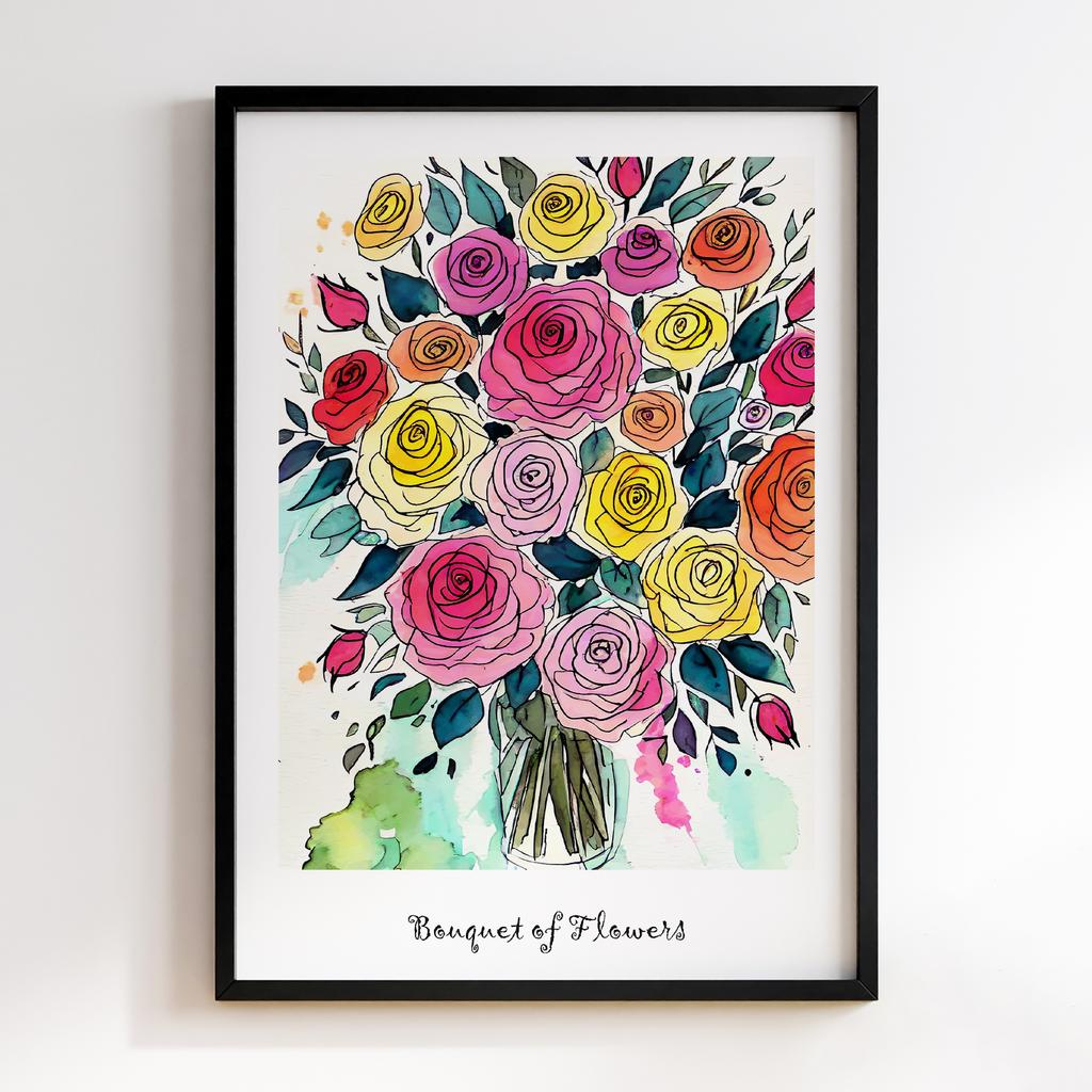 Постер Modern Flowers Art MF1053