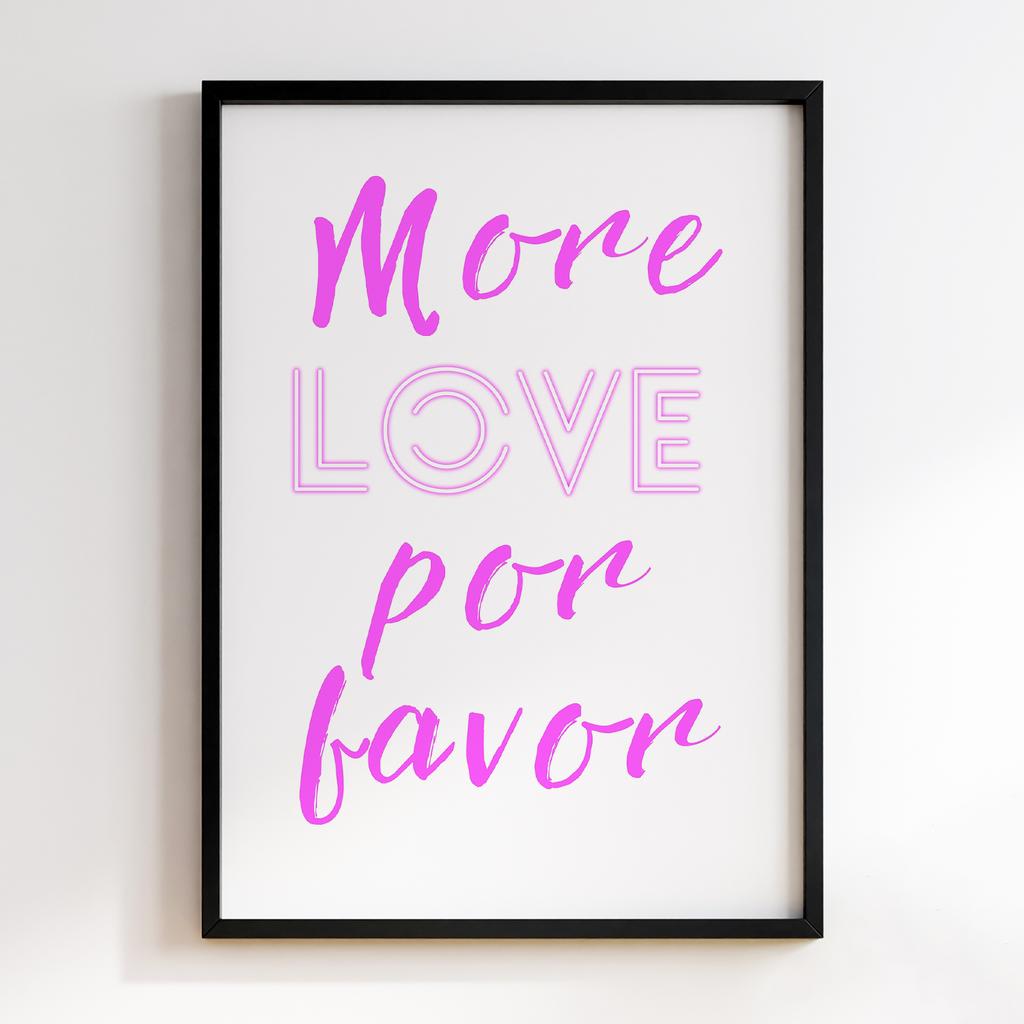 Постер More Love Por Favor