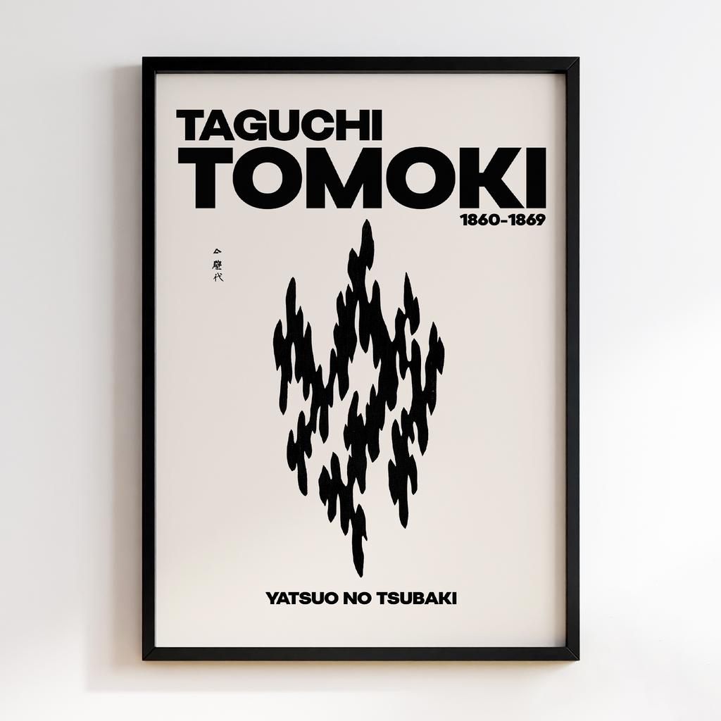 Постер Japanese Vintage Original Woodblock Print from Yatsuo no Tsubaki (1860-1869) by Taguchi Tomoki #079