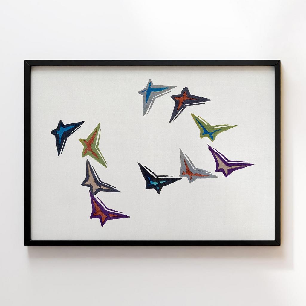 Постер Постер Abstract butterfly by Kamisaka Sekka's Cho senshu (One Thousand Butterflies) #2