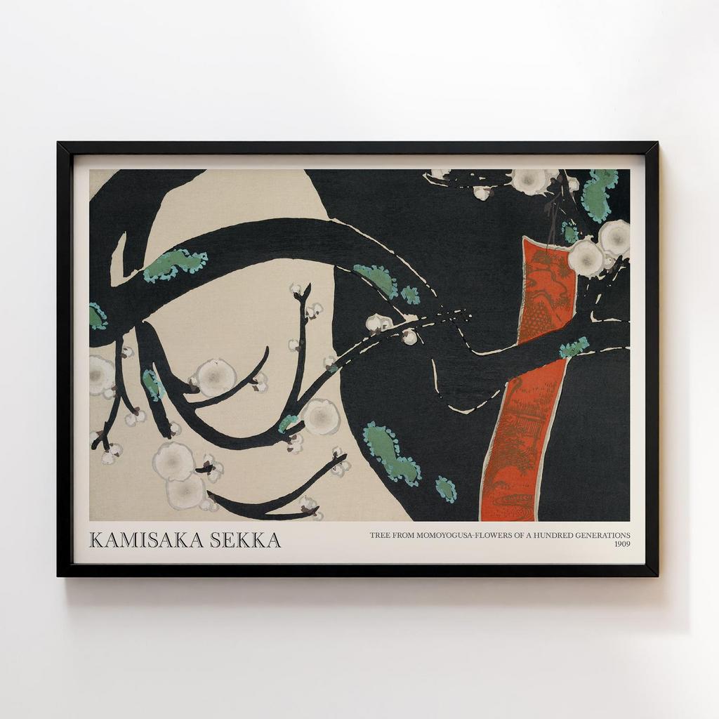 Постер Tree from Momoyogusa–Flowers of a Hundred Generations (1909) by Kamisaka Sekka #2