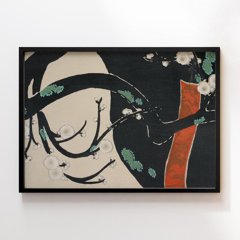 Постер Tree from Momoyogusa–Flowers of a Hundred Generations (1909) by Kamisaka Sekka #1