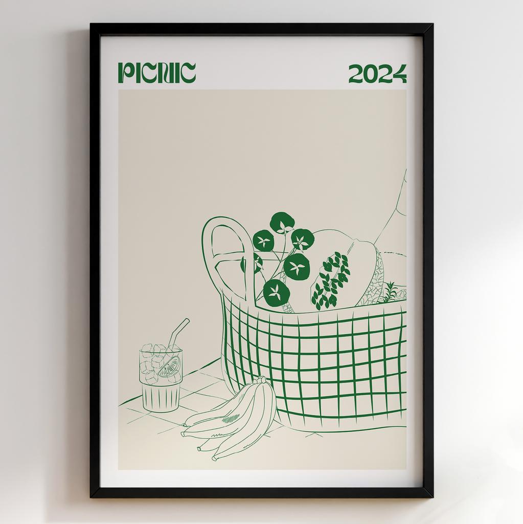 Пастельні постери з їжею | Декор для кухні у вінтажному стилі