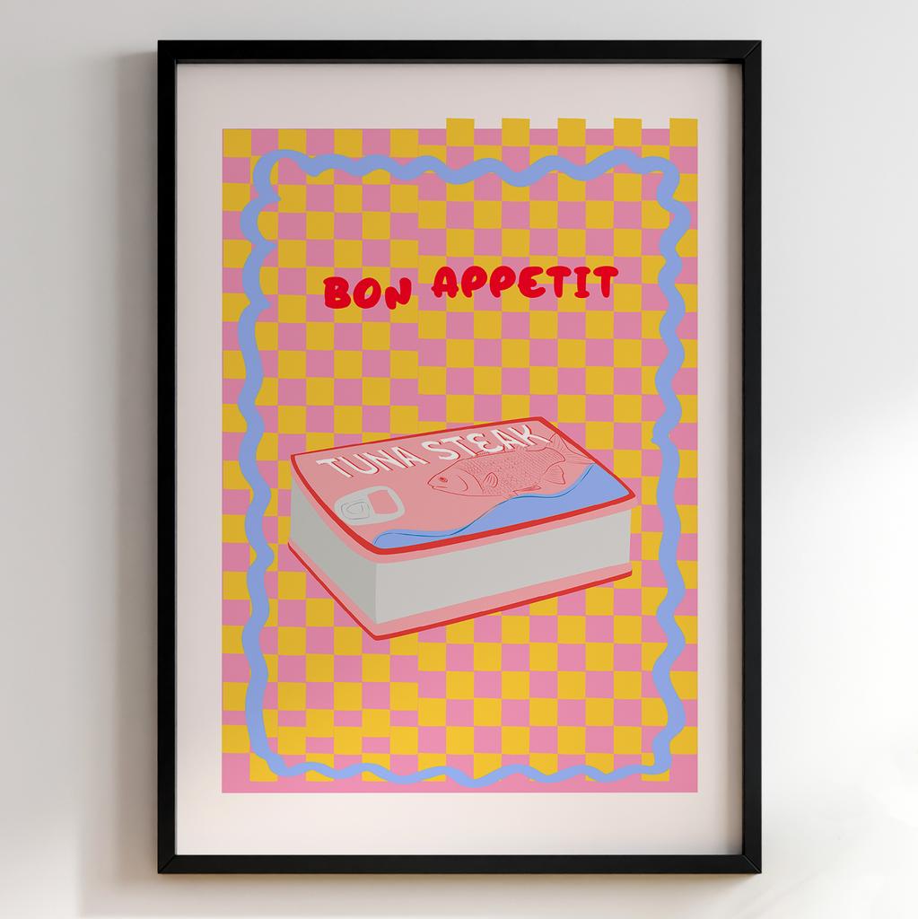 Пастельні постери з їжею | Декор для кухні у вінтажному стилі