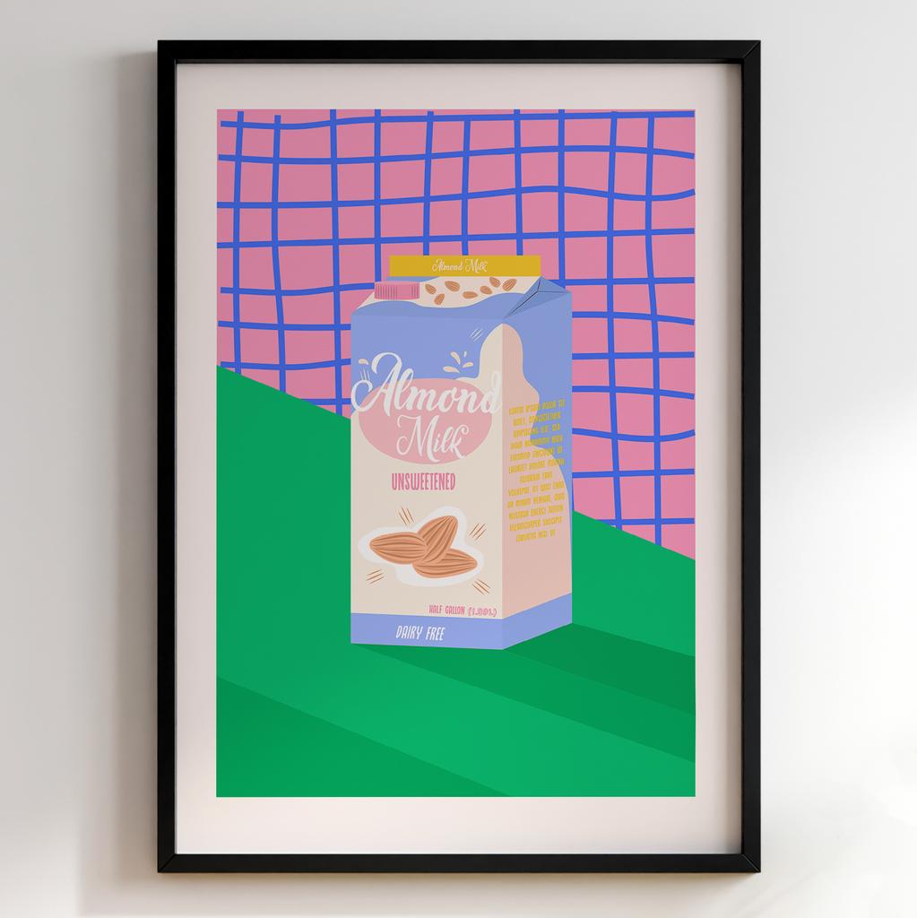 Пастельні постери з їжею | Декор для кухні у вінтажному стилі