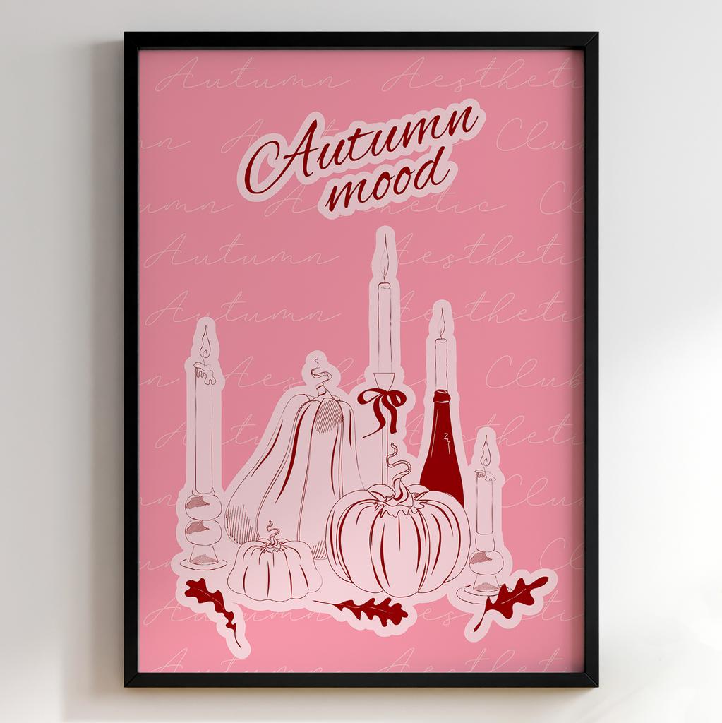 Пастельні постери з їжею | Декор для кухні у вінтажному стилі