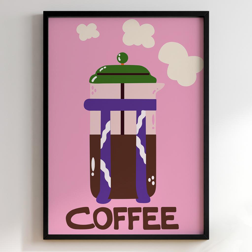 Пастельні постери з їжею | Декор для кухні у вінтажному стилі