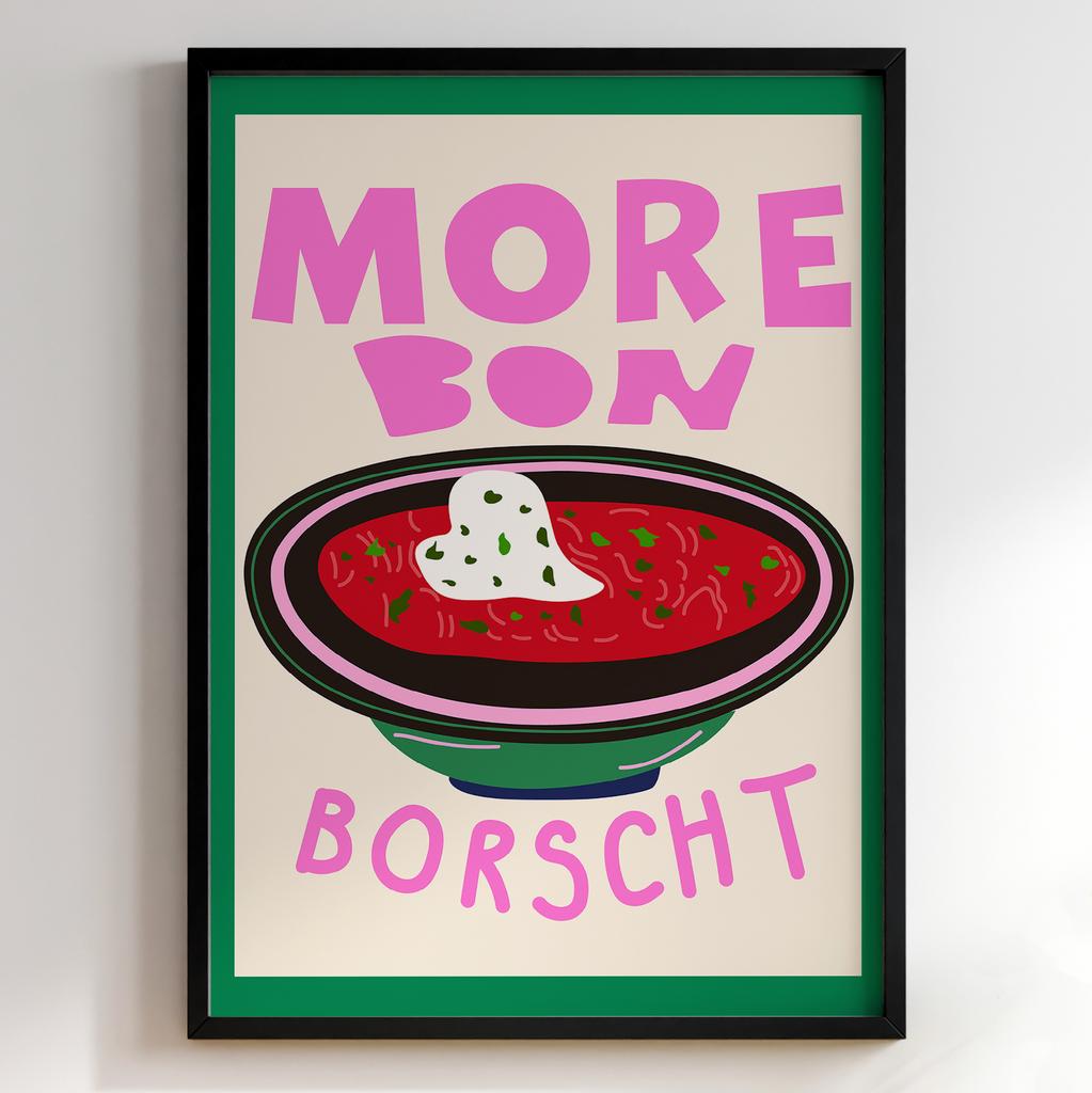 Пастельні постери з їжею | Декор для кухні у вінтажному стилі