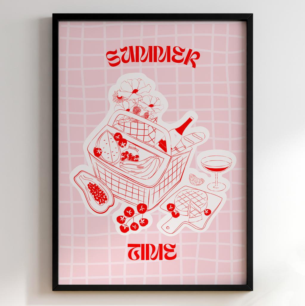 Пастельні постери з їжею | Декор для кухні у вінтажному стилі