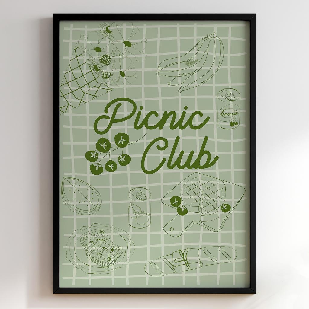 Пастельні постери з їжею | Декор для кухні у вінтажному стилі