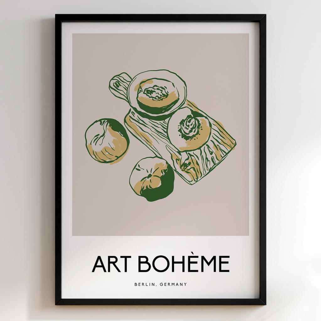 Постер для кухні | Cучасна картина в рамі