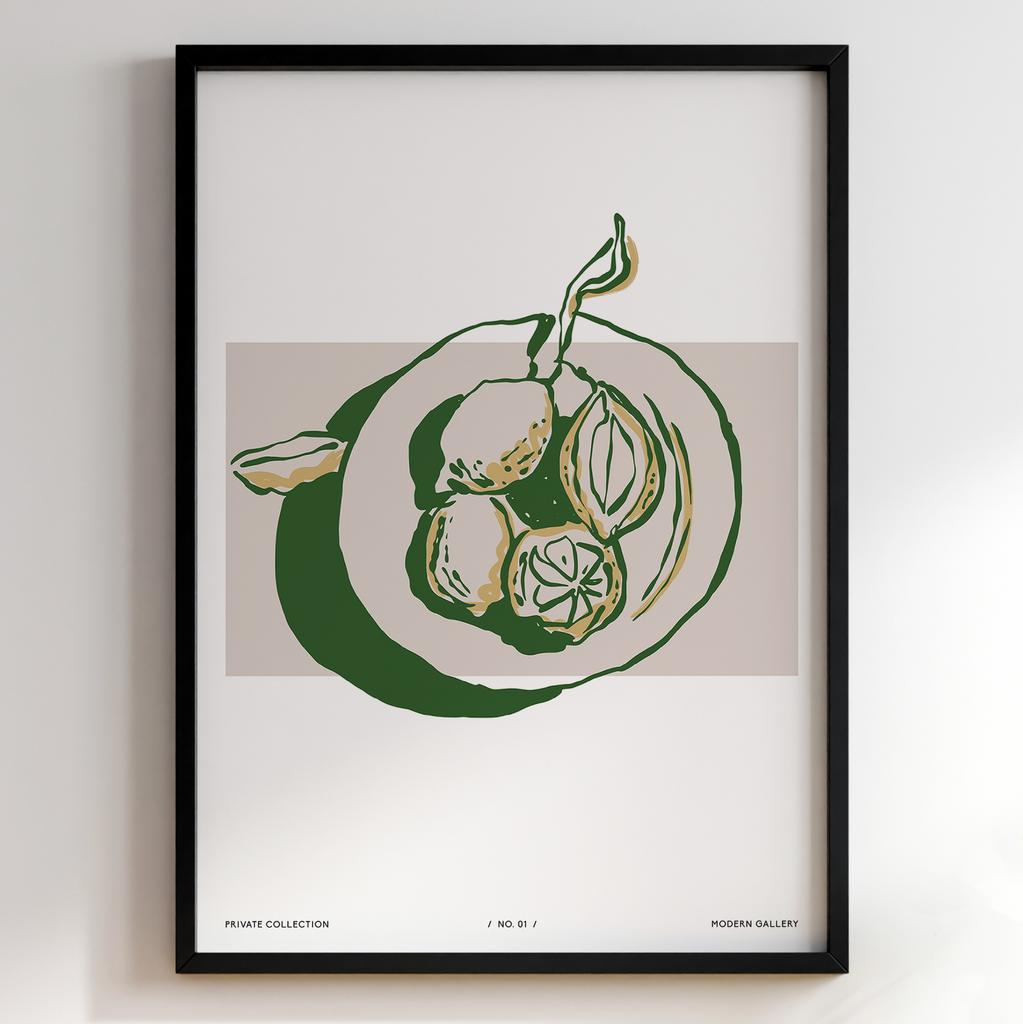 Постер для кухні | Cучасна картина в рамі