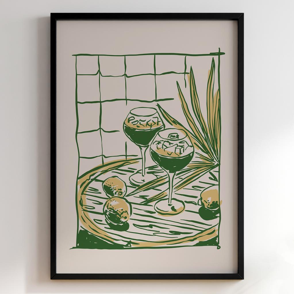 Постер для кухні | Cучасна картина в рамі