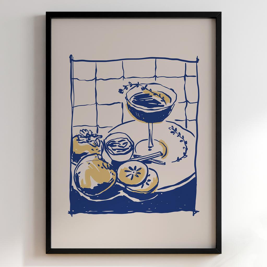 Постер для кухні | Cучасна картина в рамі