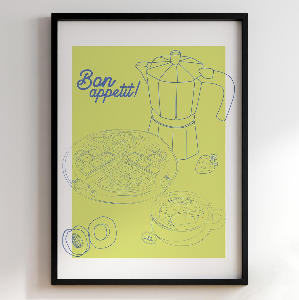 Постер для кухні | Cучасна картина в рамі