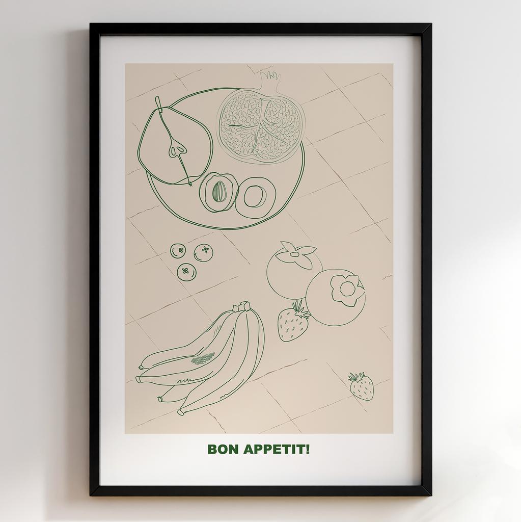 Постер для кухні | Cучасна картина в рамі