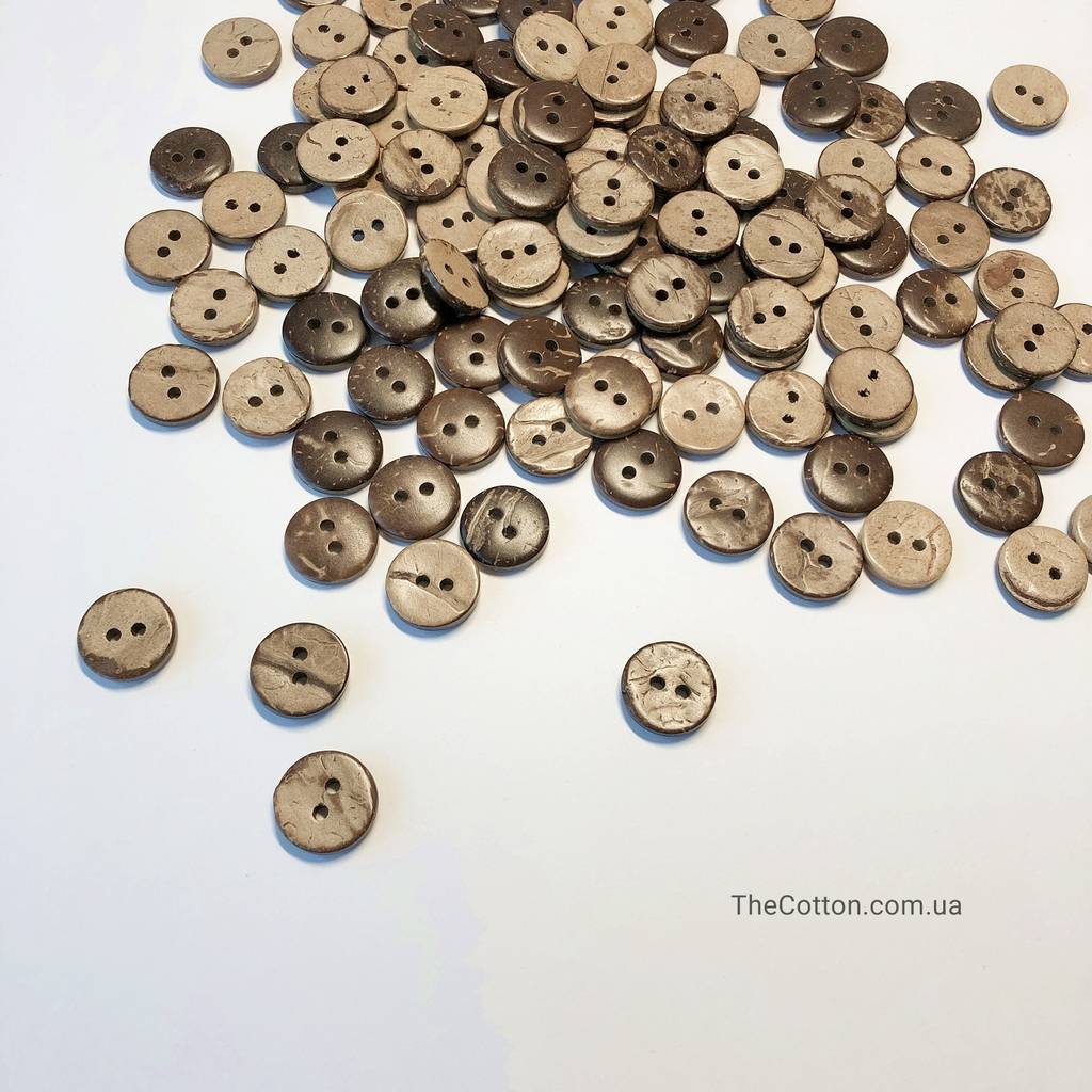 Пуговицы натуральные кокосовые диаметр 13 мм - интернет-магазин The Cotton, Украина