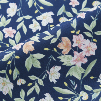 14.286.1. Відрізи бавовни - Сатин - Клематиси на синьому.