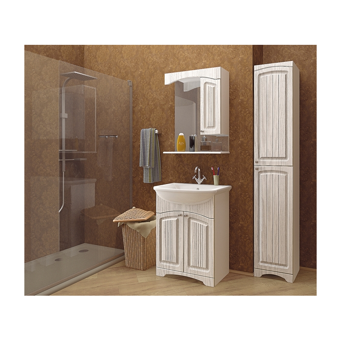 Шкаф навесной "Крит-60" патина серебро