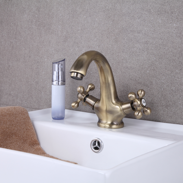 Смеситель для умывальника 1019-4F 1/2 кер бронза FRAP