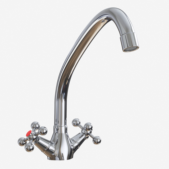 Смеситель ML07-032 для кухни 1/2 кер. высокий излив (без подводки) MIXLINE