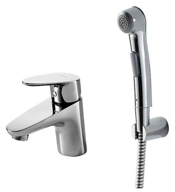 Смеситель F14898C-2 Drop умыв.+гигиен.  BRAVAT