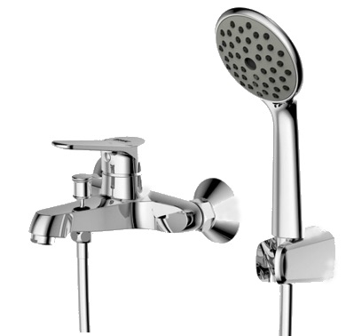 Смеситель F6111147C-B ECO ванна/душ кор.нос BRAVAT