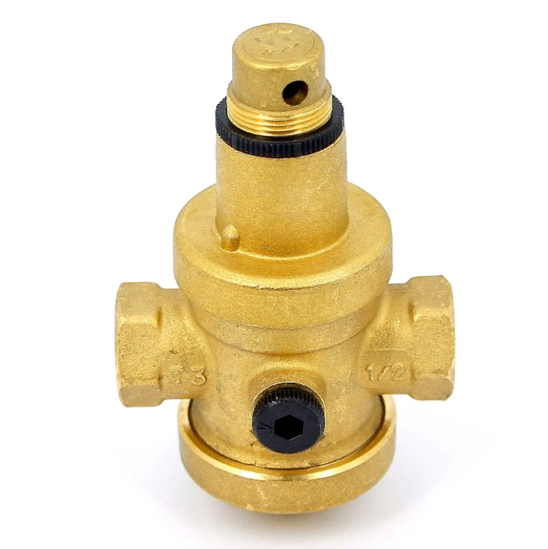 Редуктор давления 1/2" B с отверстием под аксиальный манометр UNI-FITT 204G2140