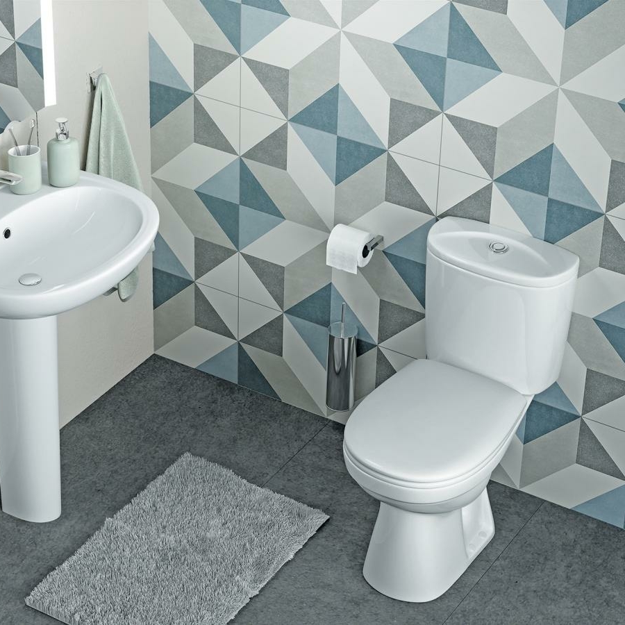 Унитаз-компакт "Анимо" в пол,1 режим Santek