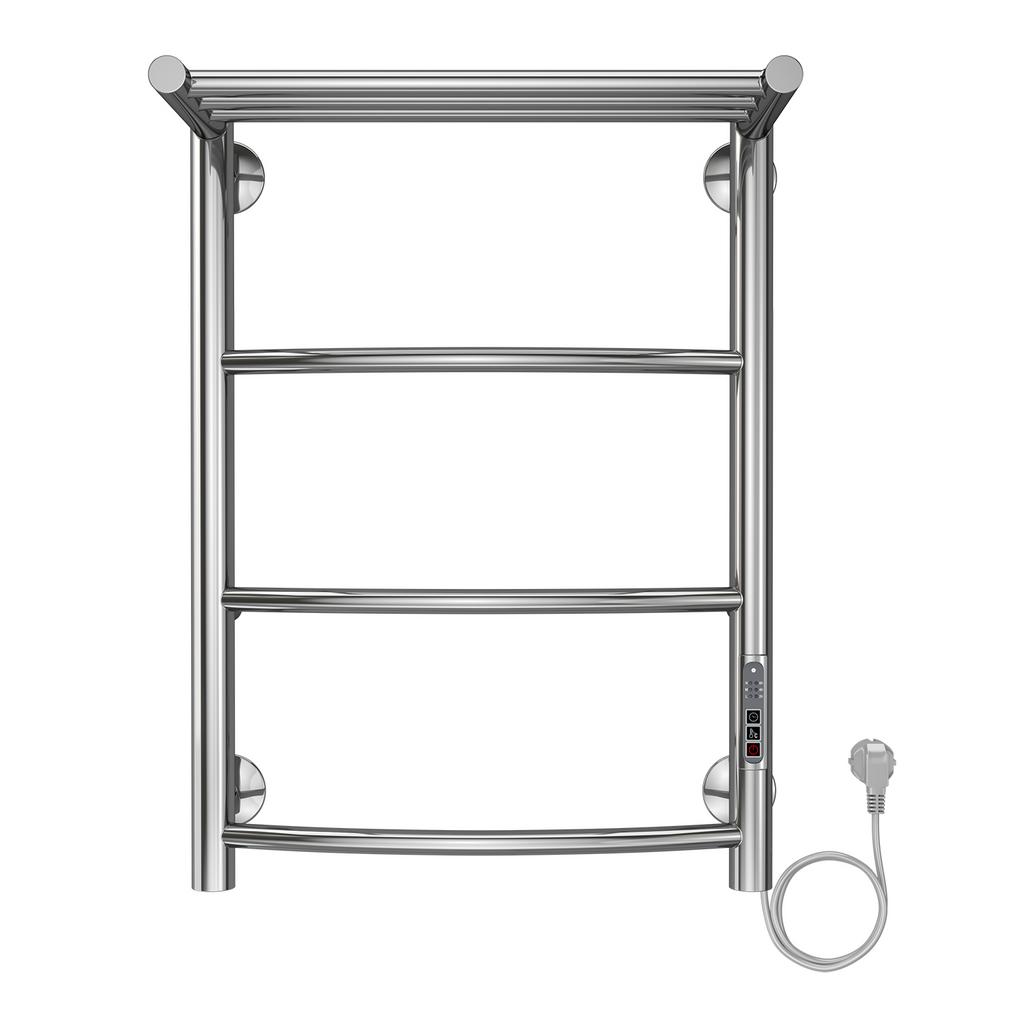 Полотенцесушитель электр.40х60 Verona 3перекл+полка.хром AZARIO AZ04846P