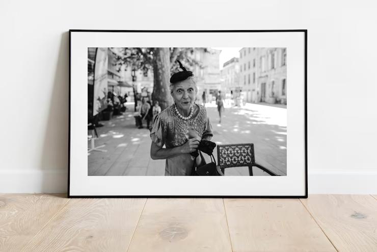 Постер  из серии «Grannies»  - Француженка - размер А2