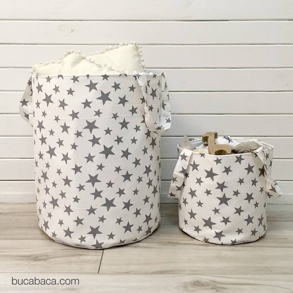 Корзина звёзды серые