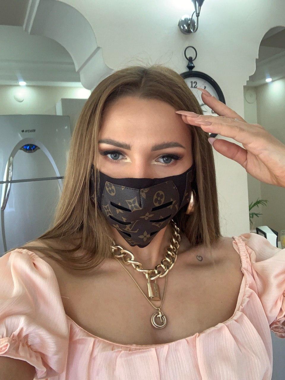 Маска луивиттон стильная защитная мода Louis Vuitton 51163