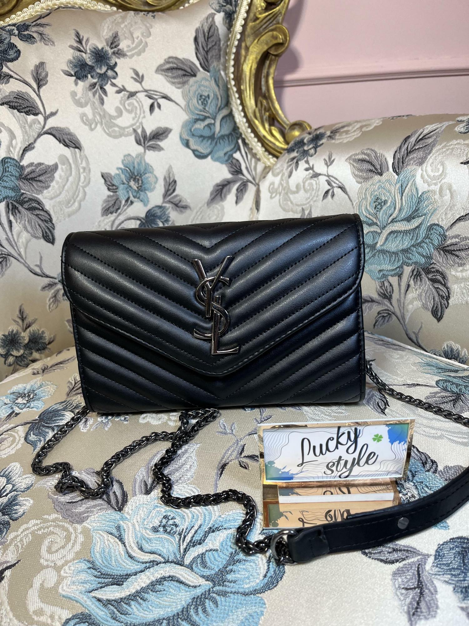 сумка YSL чёрная мини коктейльная 51200