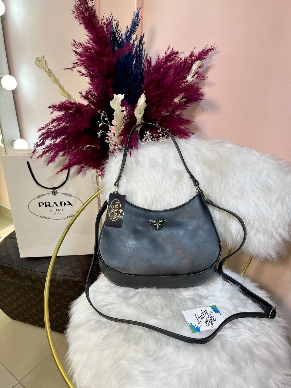 Prada cleo brushed сумка 6007800