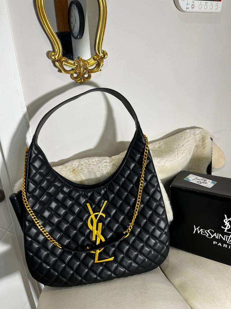YSL черный шоппер большая сумка 5341
