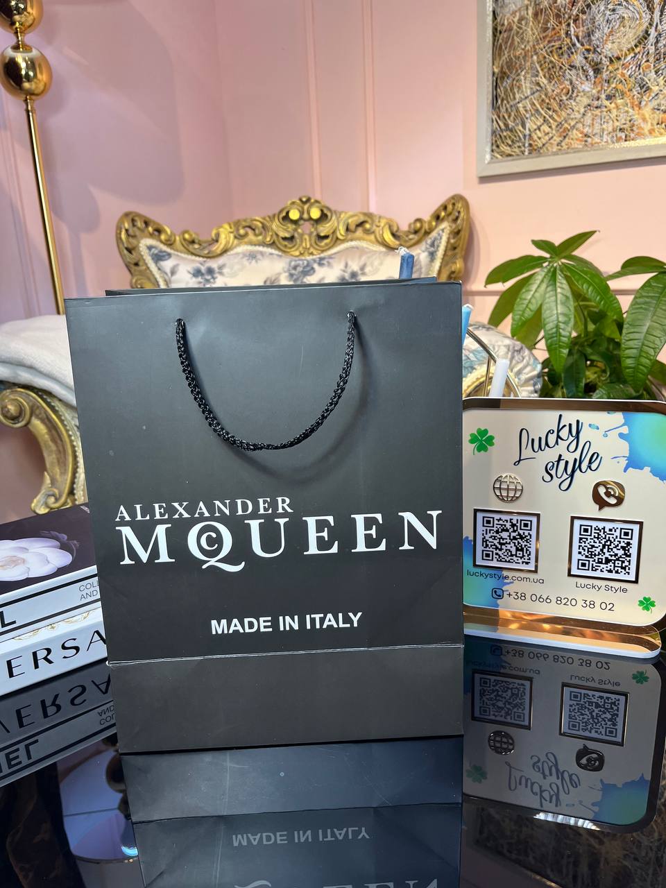 Пакет Alexander McQueen маленький 48677561254