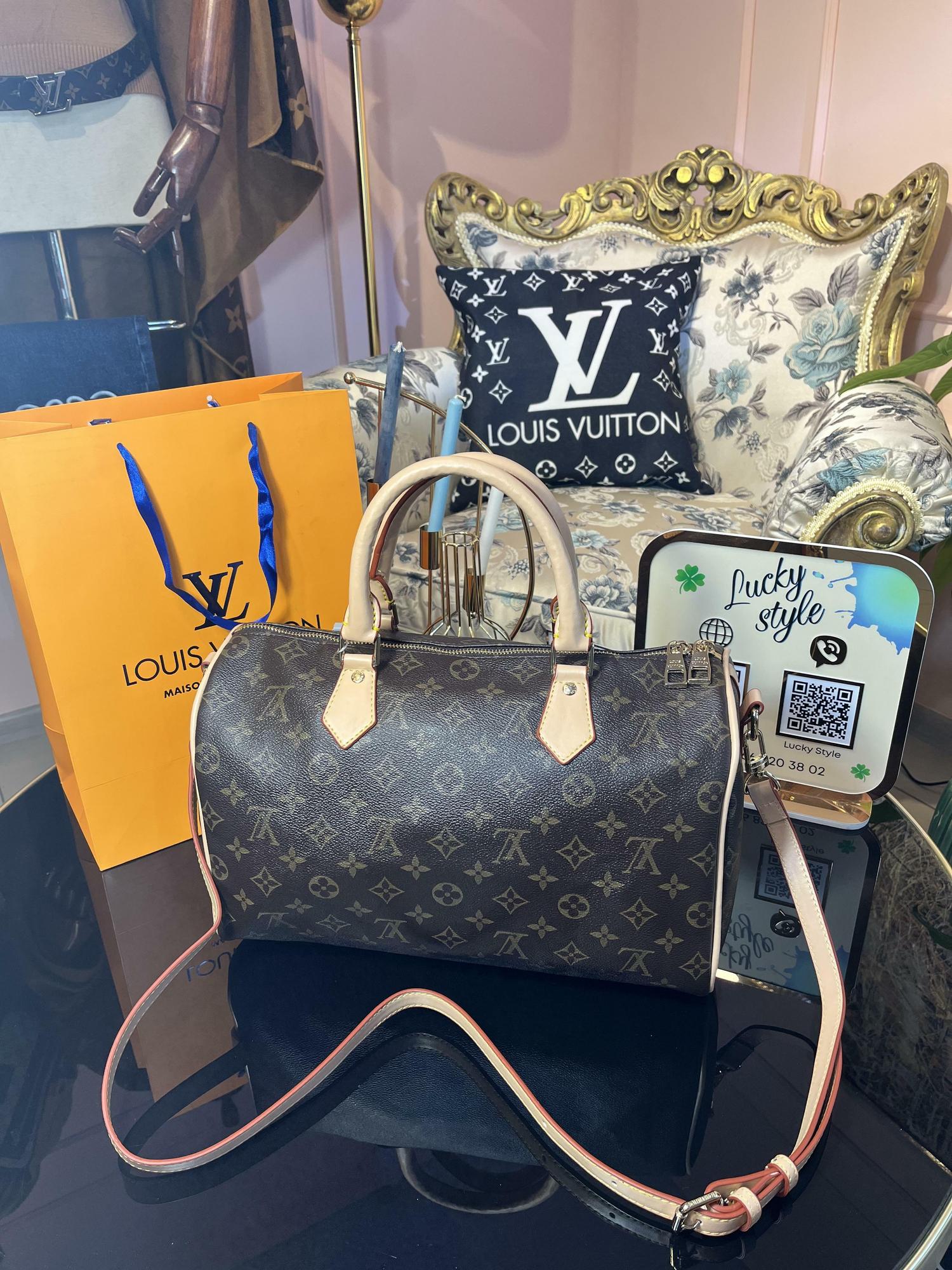 Сумка Louis Vuitton Speedy 35 коричневый монограмм 944587