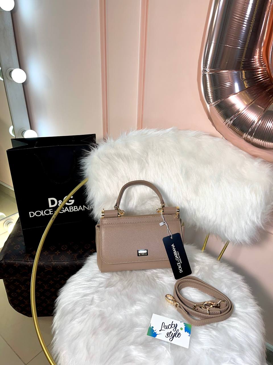 Сумка Dolce&Gabbana Sicily коричневая 555964