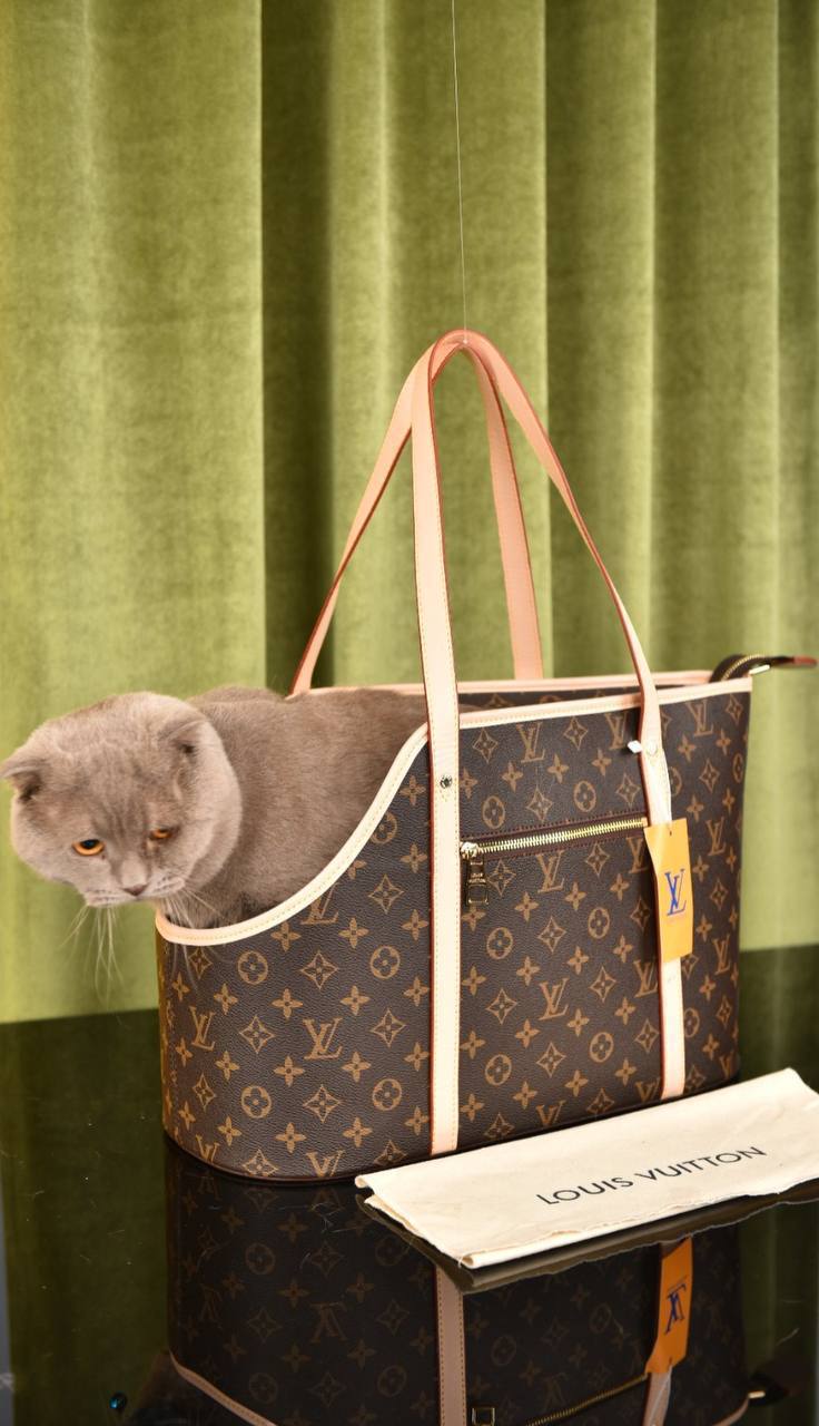 Переноска для животных Louis Vuitton натуральная кожа Турция ПОД ЗАКАЗ 5037