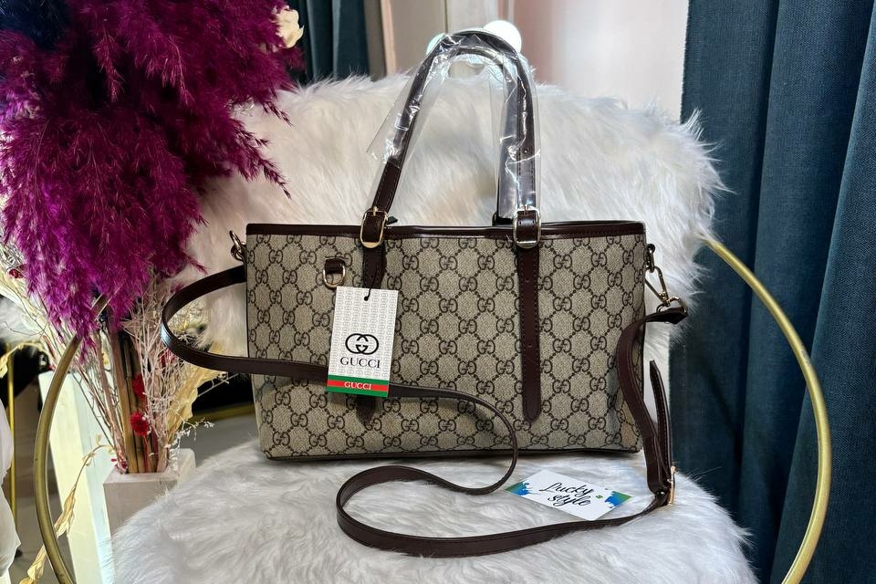 Сумка Гучи Tote Bag коричневая 96314