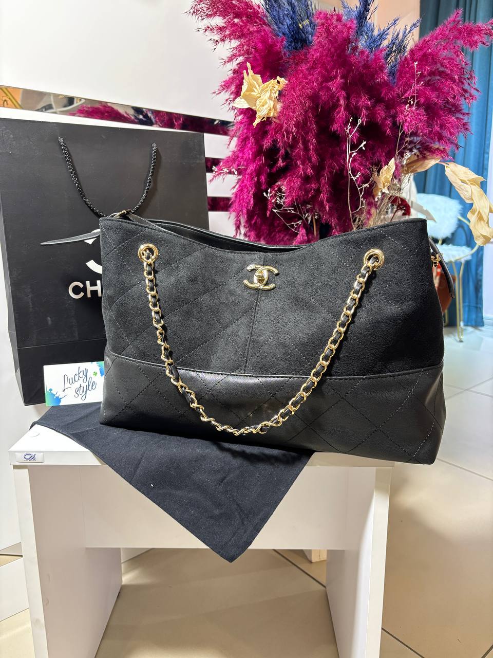 Сумка Chanel Shopping Bag черная 96391
