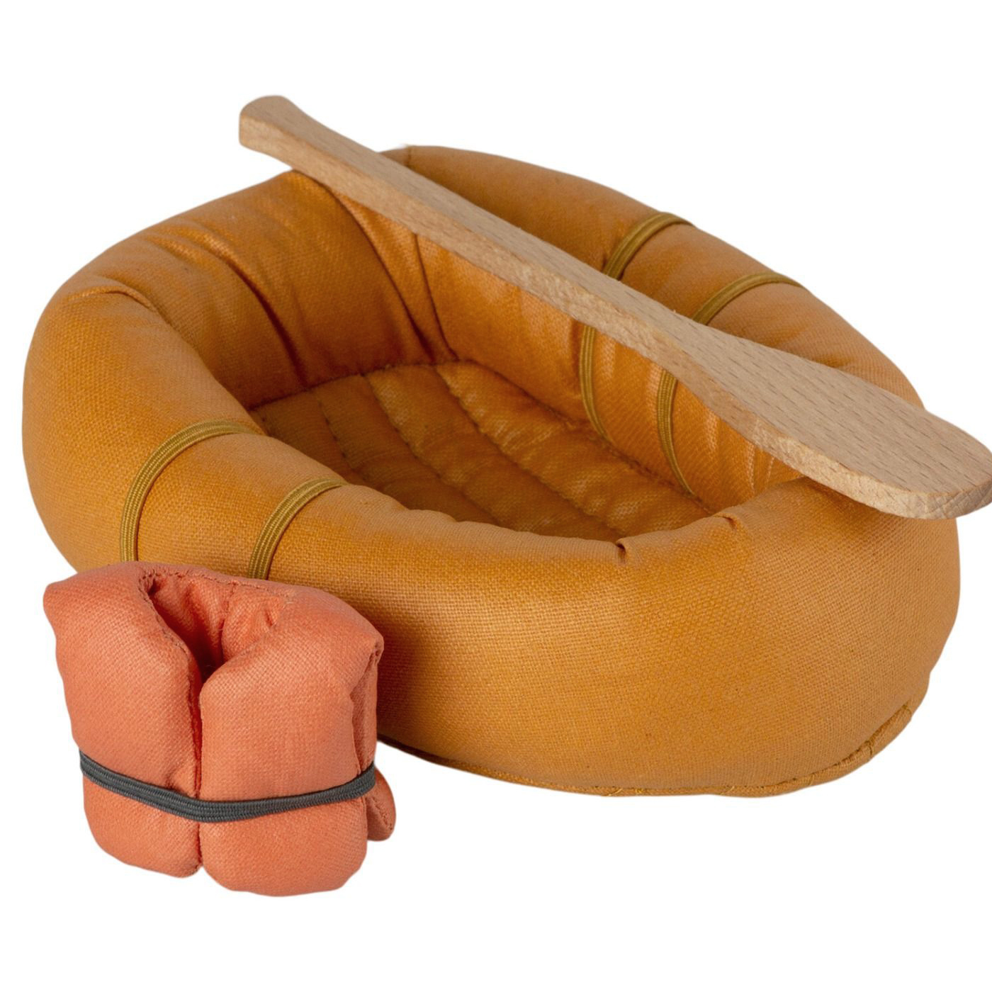 Човен надувний 12см з веслом та жилетом Maileg