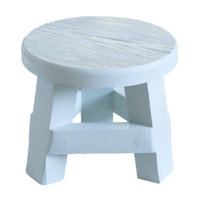 Стільчик міні/підставка для квітів 18см голубий DreamWood