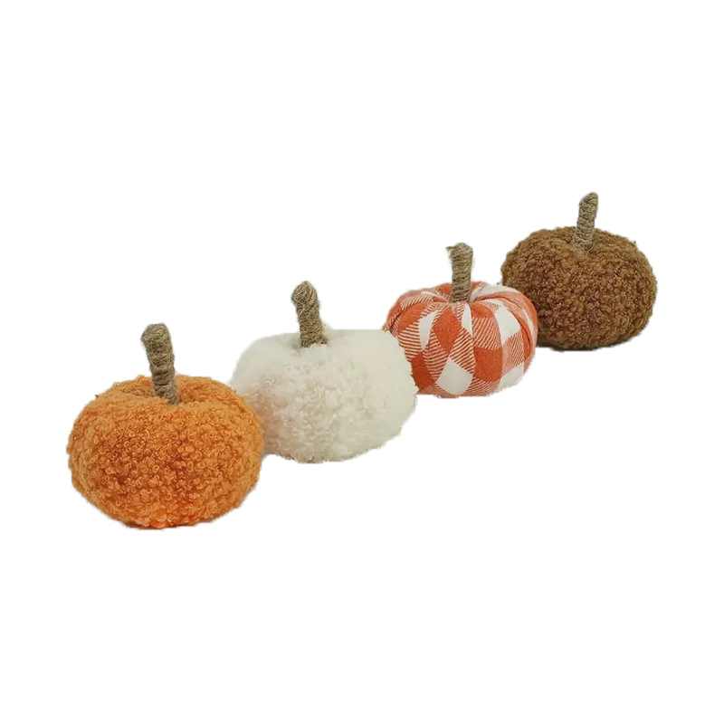 Набір гарбузиків 6см із текстилю 4шт Canea